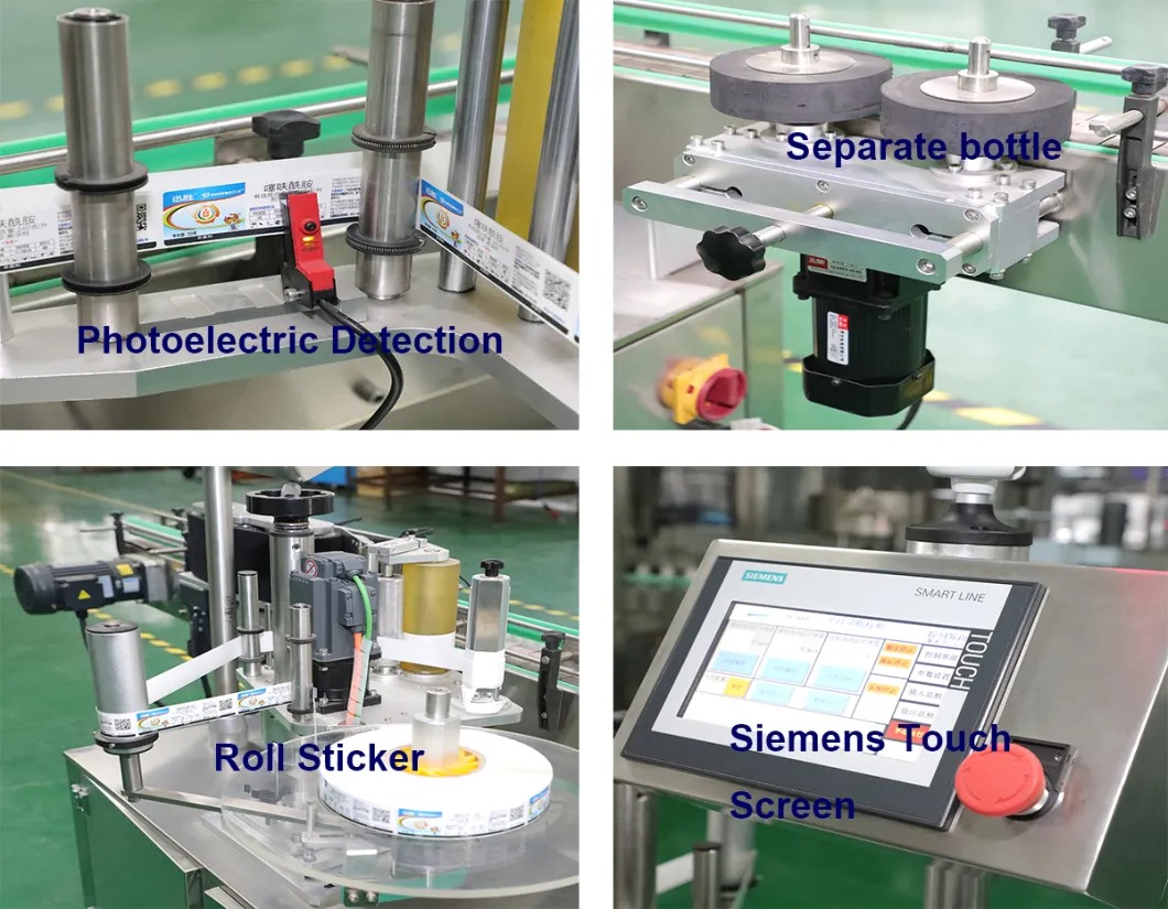 Евтина цена Автоматична машина за етикетиране на стикери с квадратна бутилка с квадратна бутилка