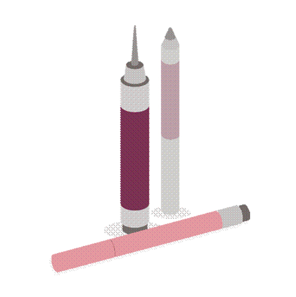 Етикети за опаковане на козметични моливи и писалки